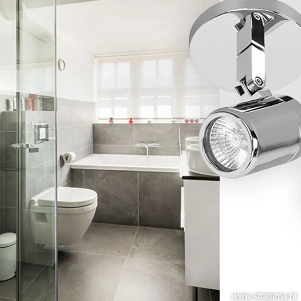 Badkamer spot Rain 1 lichts chroom