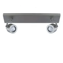 Balkspot 2-lichts nikkel mat gu10