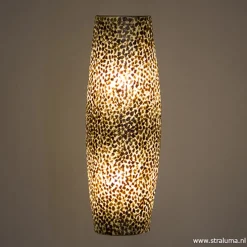 Beach wandlamp goud capiz schelpen