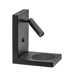 Bedlamp leesspot zwart incl. fast charger