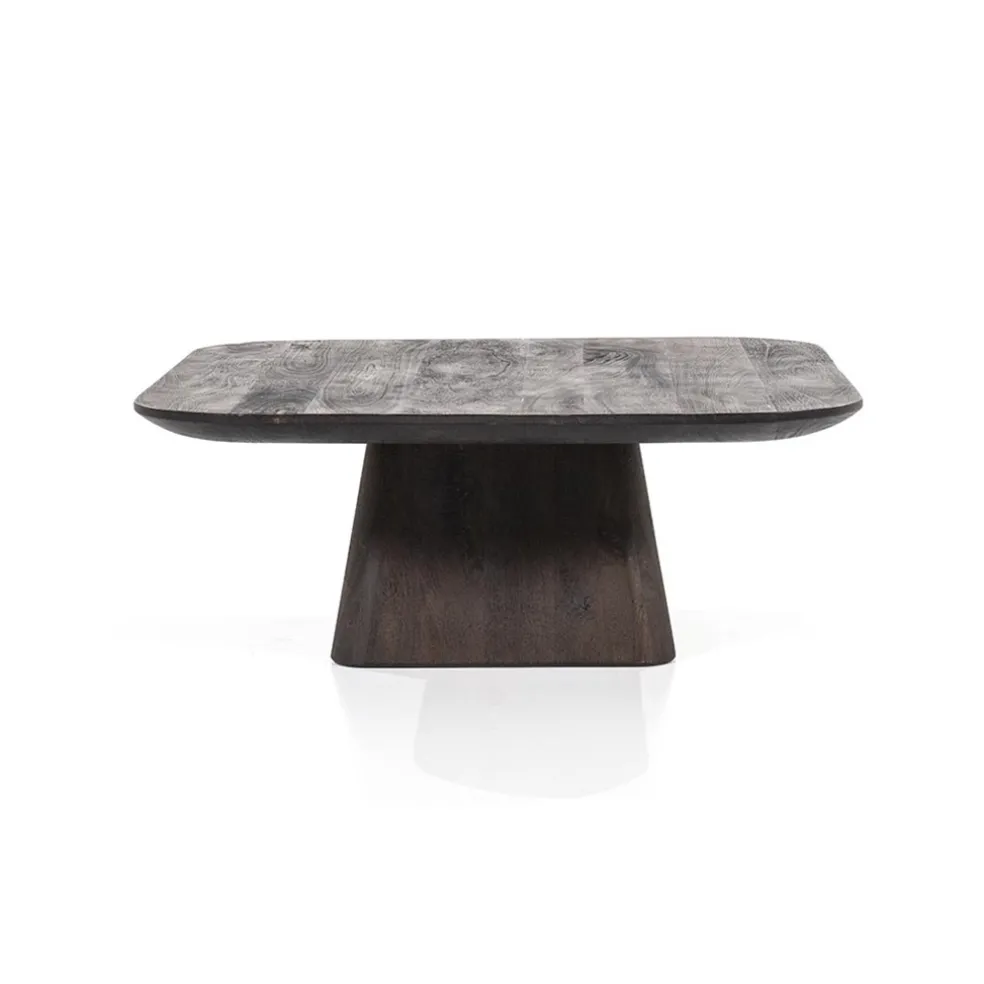 Bijzettafel Aron bruin 80x80 cm