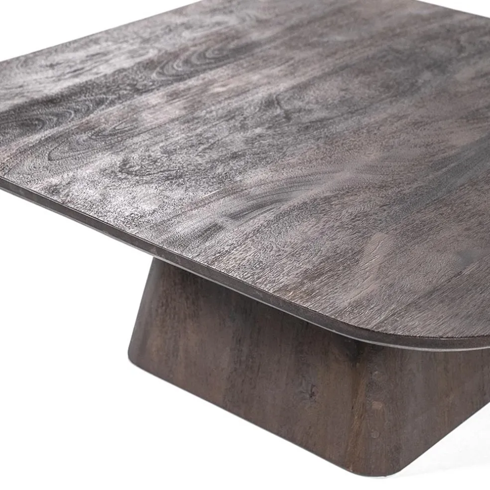 Bijzettafel Aron bruin 80x80 cm