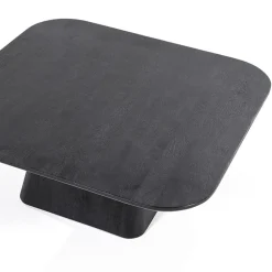 Bijzettafel Aron zwart 80x80 cm