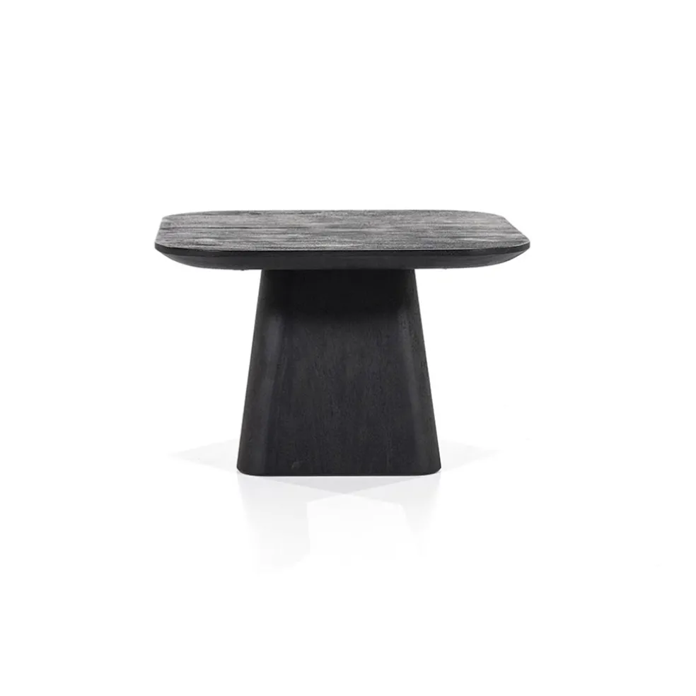 Bijzettafel Aron zwart 60x60 cm