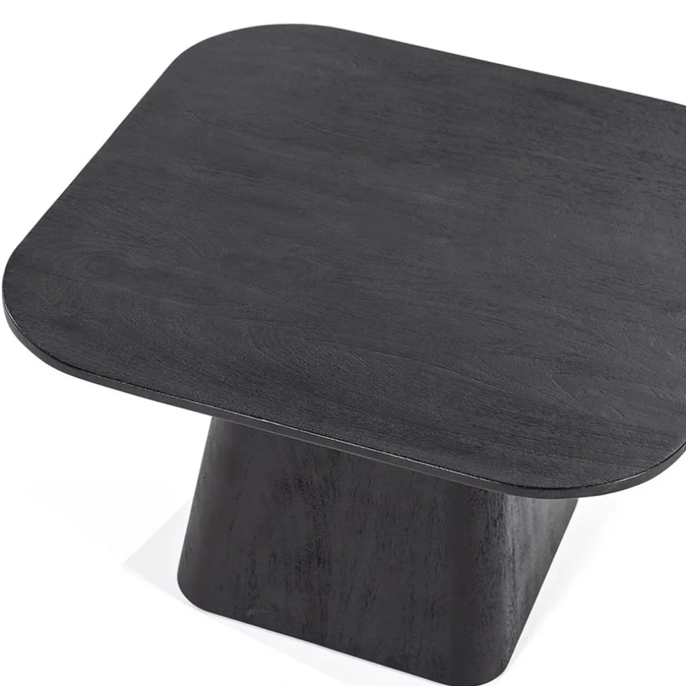 Bijzettafel Aron zwart 60x60 cm