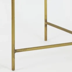 Bijzettafel Delon set van 2 marrmer roze/goud