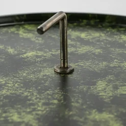 Bijzettafel Saphire groen met brons 45 cm