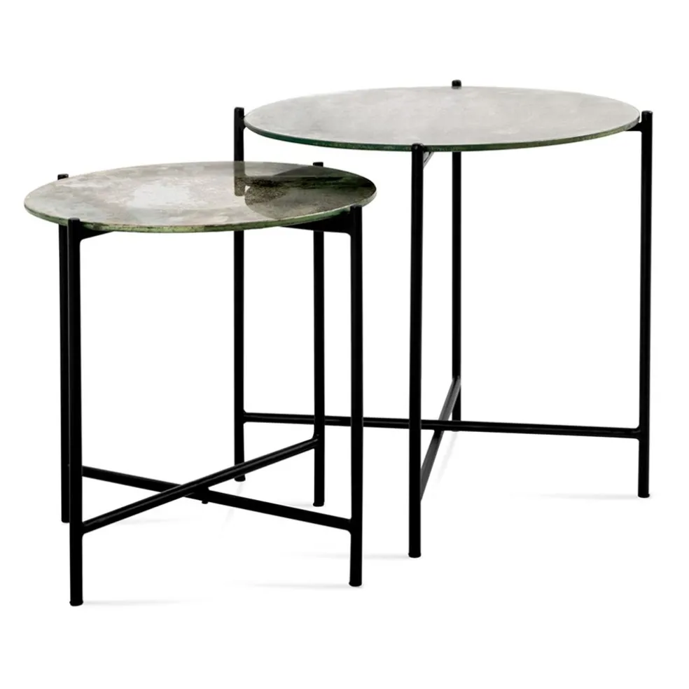 Bijzettafel set van 2 Ø41cm