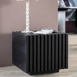 Bijzettafel Tom zwart hout