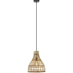 Botanische hanglamp Puerto rotan naturel