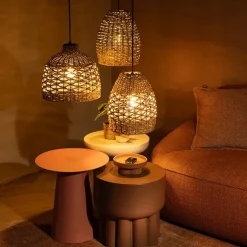 Botanische hanglamp touw 24 cm