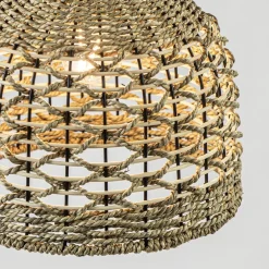 Botanische hanglamp touw 30 cm