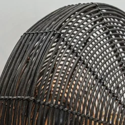 Botanische wandlamp Mataka donker bruin rotan L&L