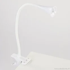 Buigbare klemlamp wit inclusief LED