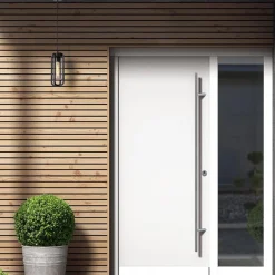 Buitenlamp hang zwart met glazen kap IP44