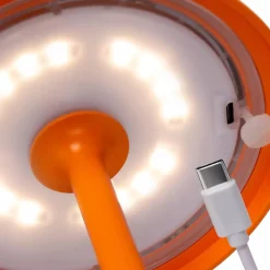 Buitenlamp op batterij oranje dimbaar IP54