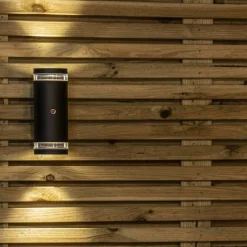 Buitenlamp Panay zwart+schemersensor