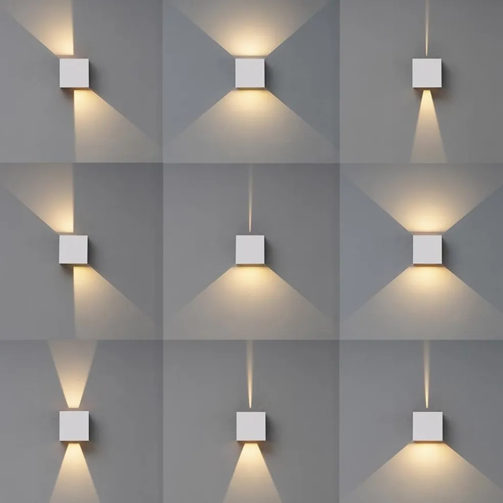 Buitenlamp rechthoekig wit IP65