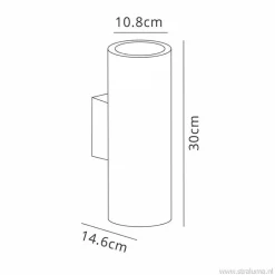 Buitenlamp Vulcano wand grafiet IP65