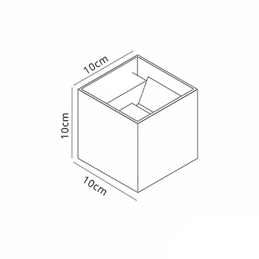 Buitenlamp wand bruin up+down IP54