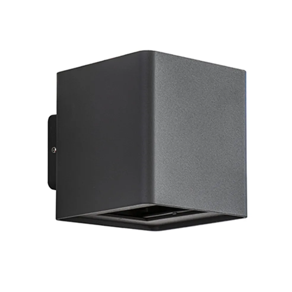 Buitenlamp wand up+down antraciet IP54