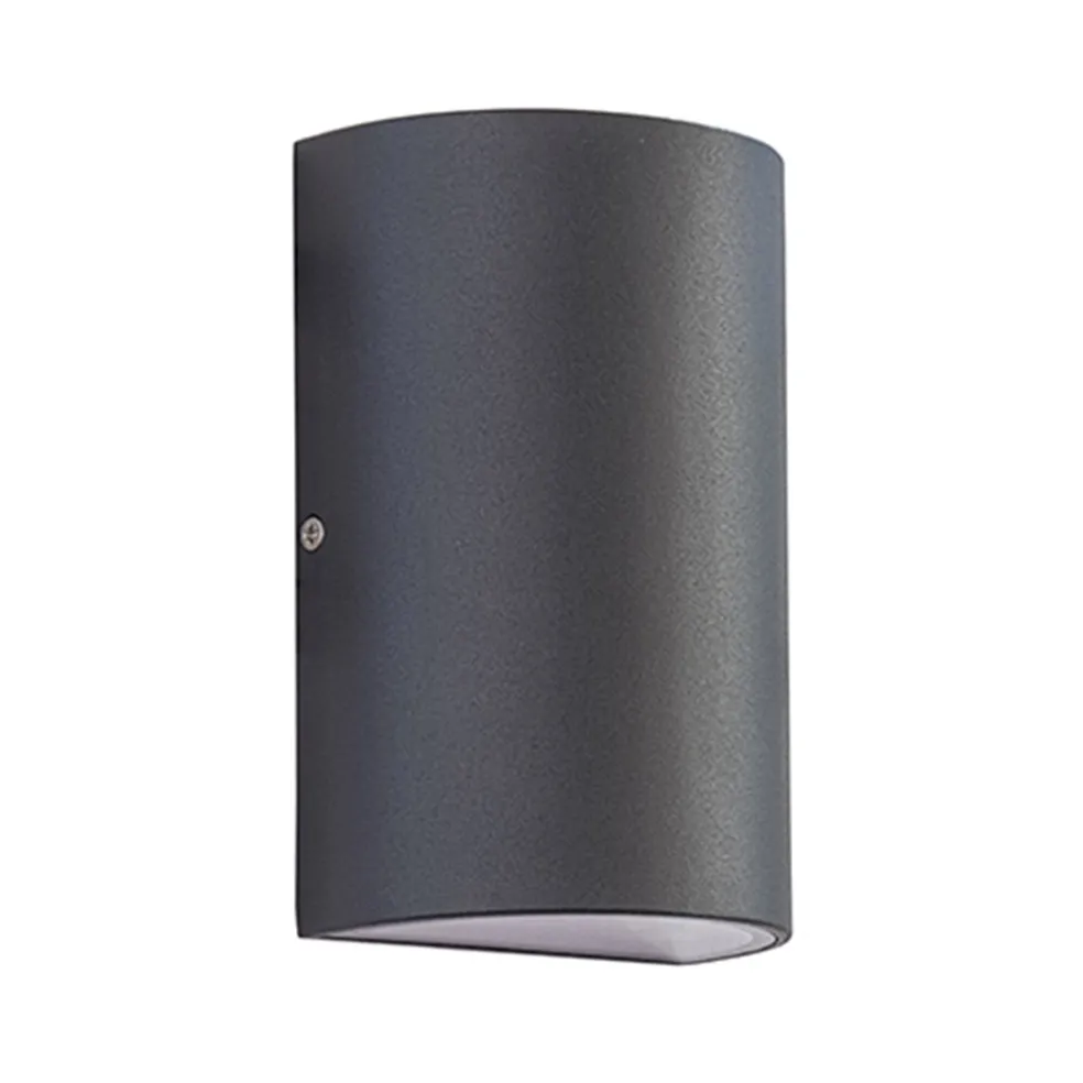 Buitenlamp wand up+down antraciet IP54