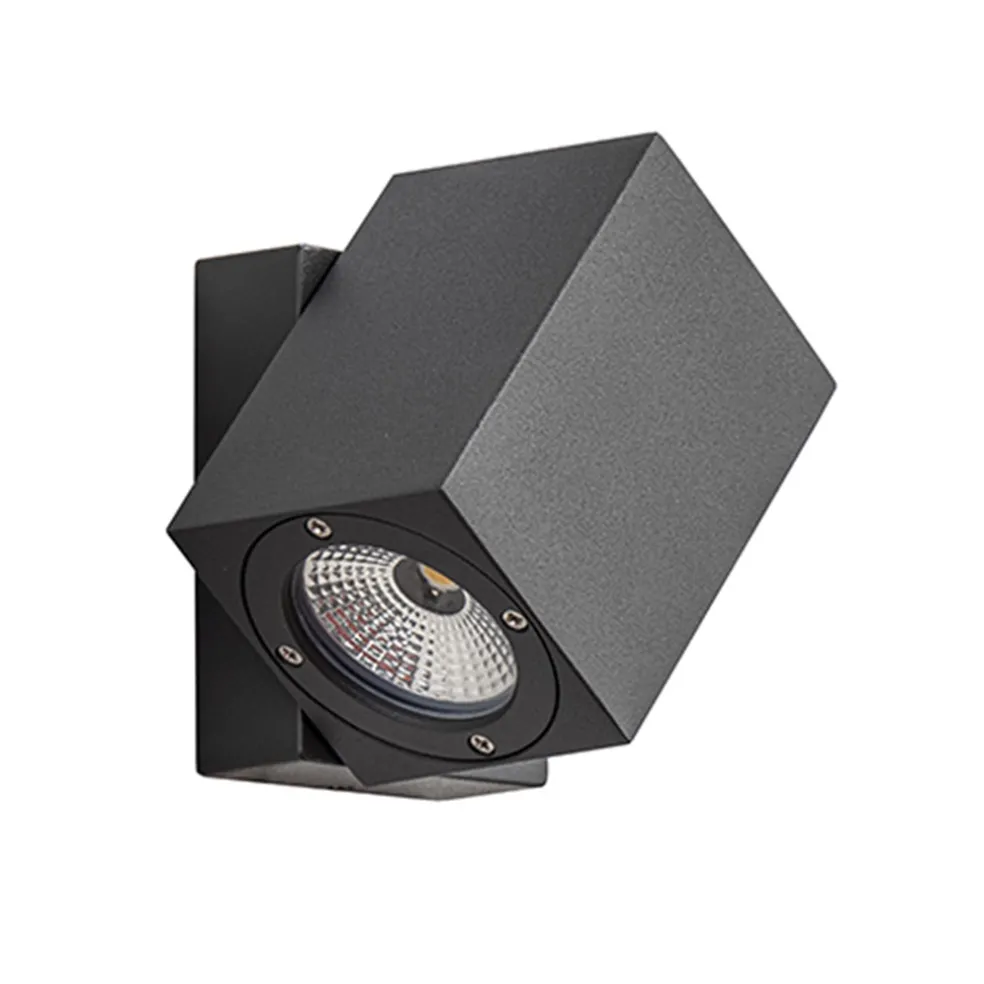 Buitenlamp wand verstelb.antraciet IP54