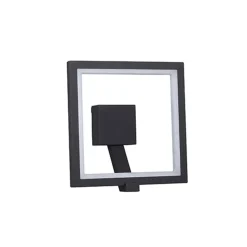 Buitenlamp-wandlamp antraciet frame IP65