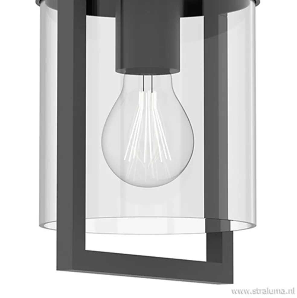 Buitenlantaarn-wandlamp antraciet IP54