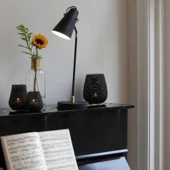 Bureaulamp Barre zwart/matgoud