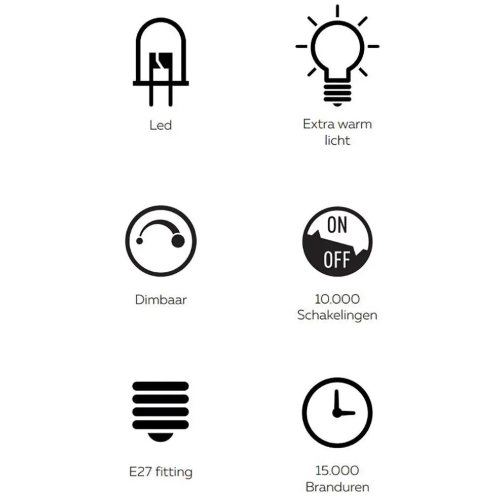 Calex Organic Evo Rose XXL 1800K dimbaar