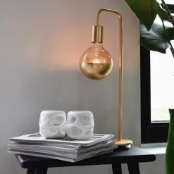 Calex tafellamp U-Line goud excl lichtbron