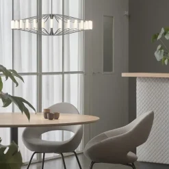 Design LED hanglamp Wheel zwart 75 cm