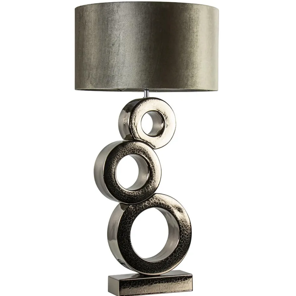 Design tafellamp Circles brons exclusief kap