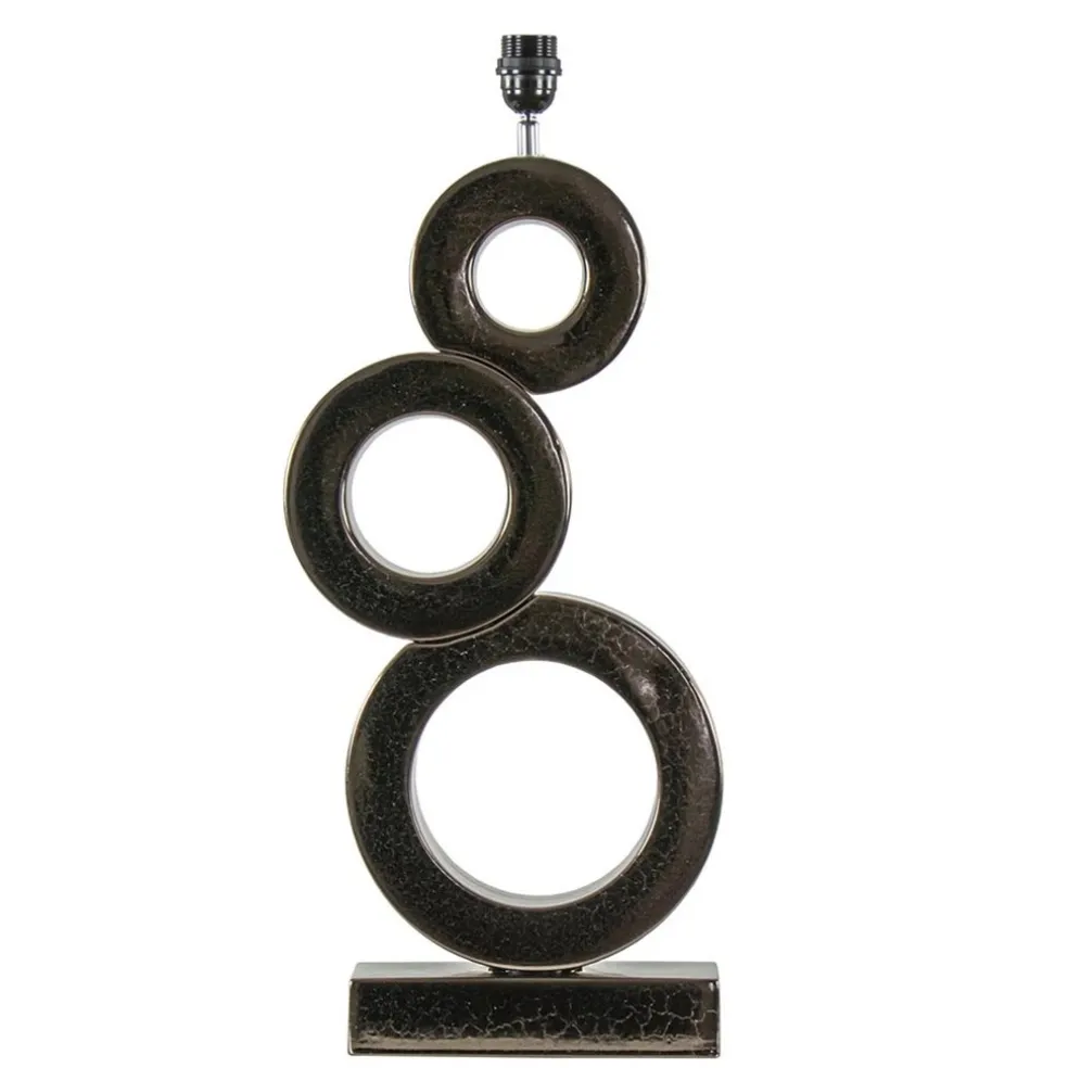 Design tafellamp Circles brons exclusief kap