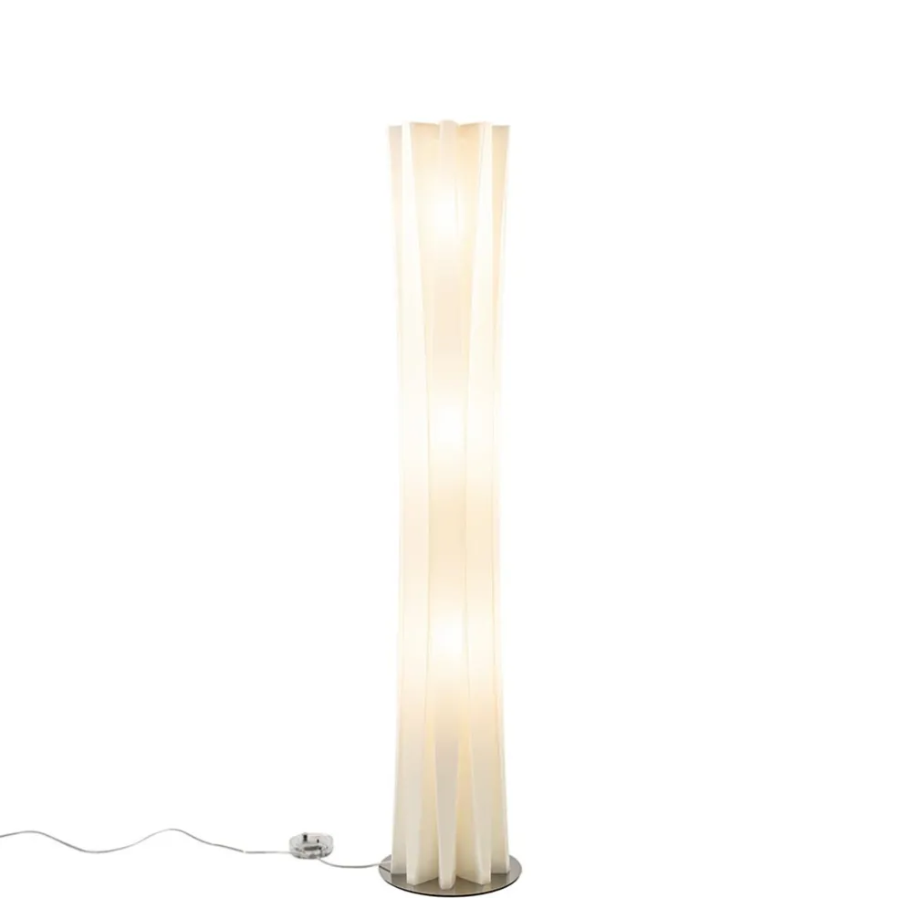 Design vloerlamp Bach inclusief dimmer licht goud