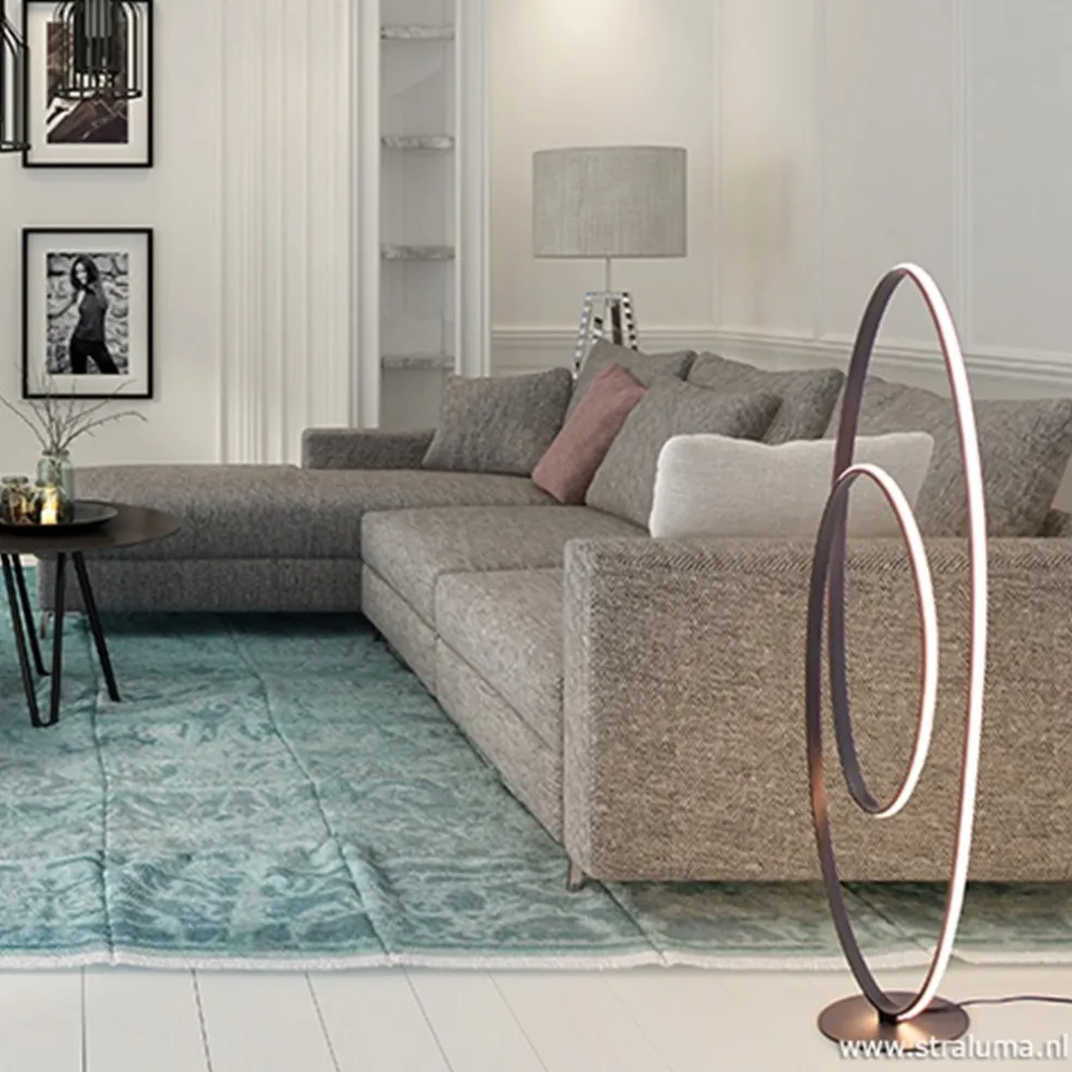 Design vloerlamp dimbaar LED zwart