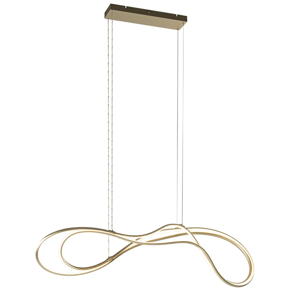 Dimbare LED hanglamp goud