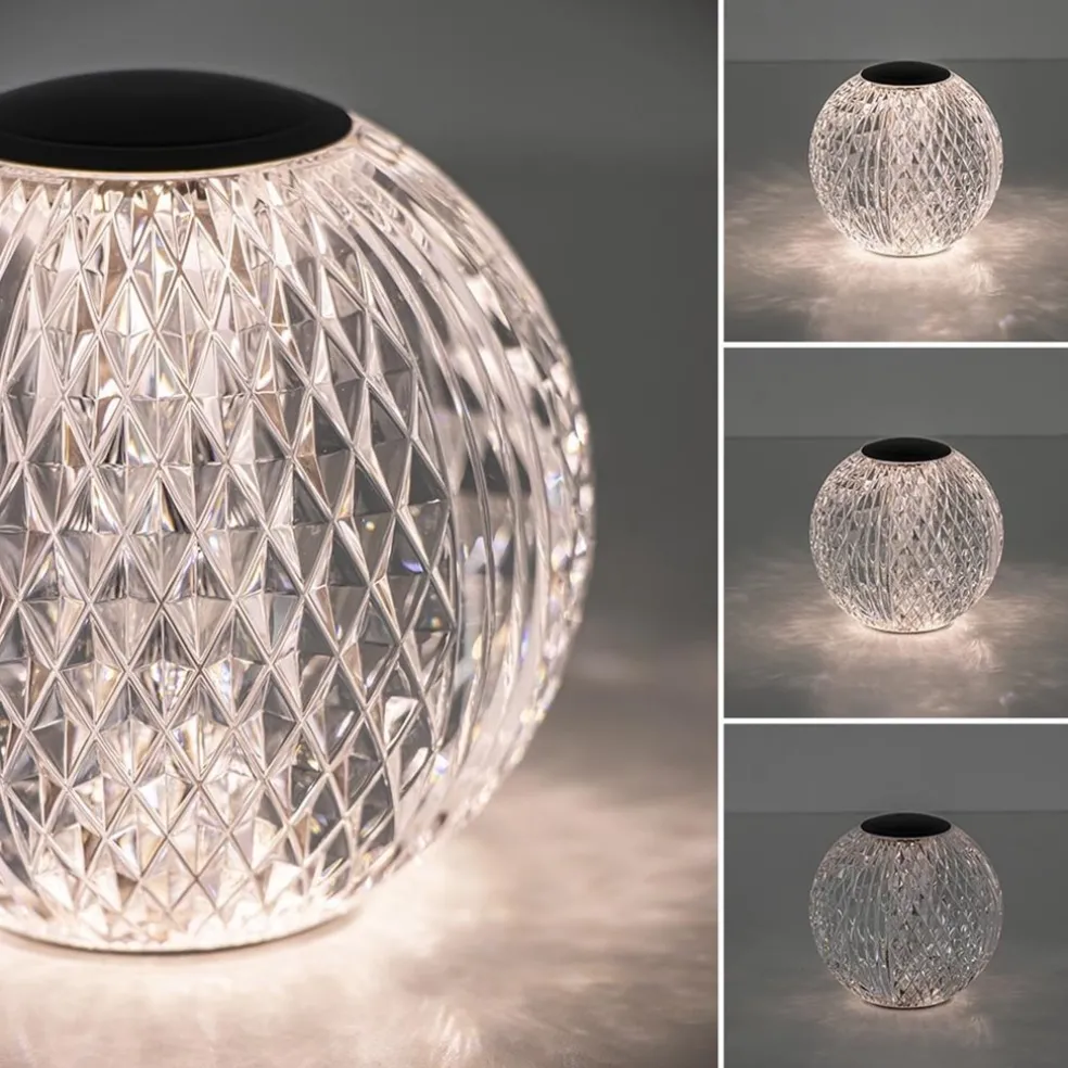 Draadloze LED tafellamp diamant oplaadbaar