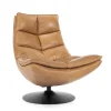 Fauteuil Sven leer - cognac