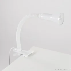 Functionele klemlamp wit verstelbaar