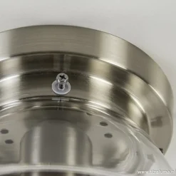 Glazen plafondlamp helder Art Deco