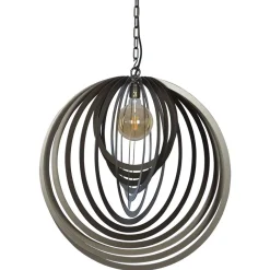 Grote design hanglamp ringen platinum 80 cm