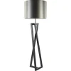 Grote design vloerlamp Calitri staal exclusief kap