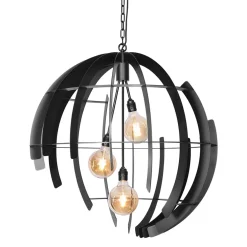 Grote hanglamp Terra 80 cm zwart