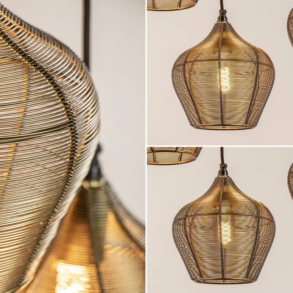 Grote landelijke hanglamp 10-lichts antiek brons Alvaro