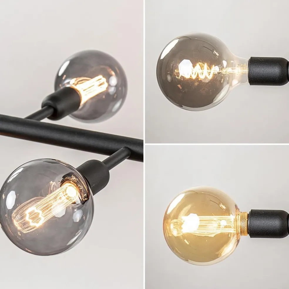 Grote 10-lichts eettafelhanglamp zwart exclusief lichtbronnen