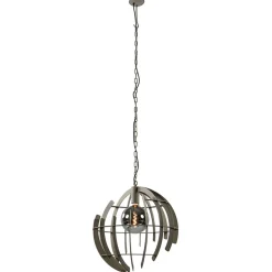 Grote metalen hanglamp Terra quartz 60 cm