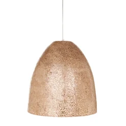 Grote schelpen hanglamp bruin goud