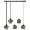 Hanglamp Alvaro 5-lichts antiek brons